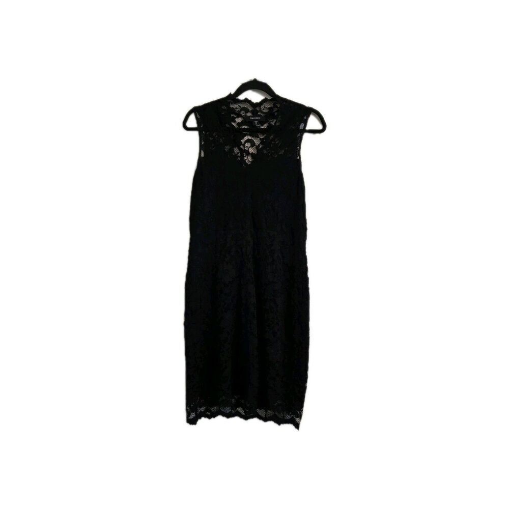 Karen Kane Black Lace Dress Size Medium Sleeveless Knee Length